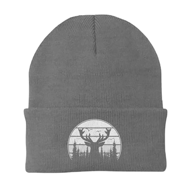 Deer Color Embroidered Beanie